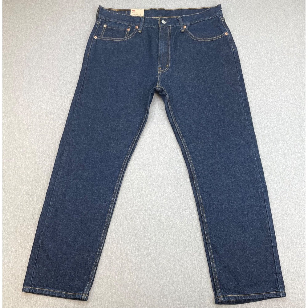 Levis 505 Jeans Mens 36 x 30 Blue 100% Cotton Straight Regular Fit NWT
